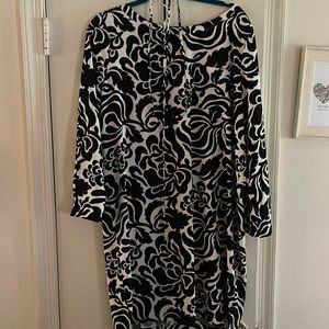 Loft Knee Length Tie Dress